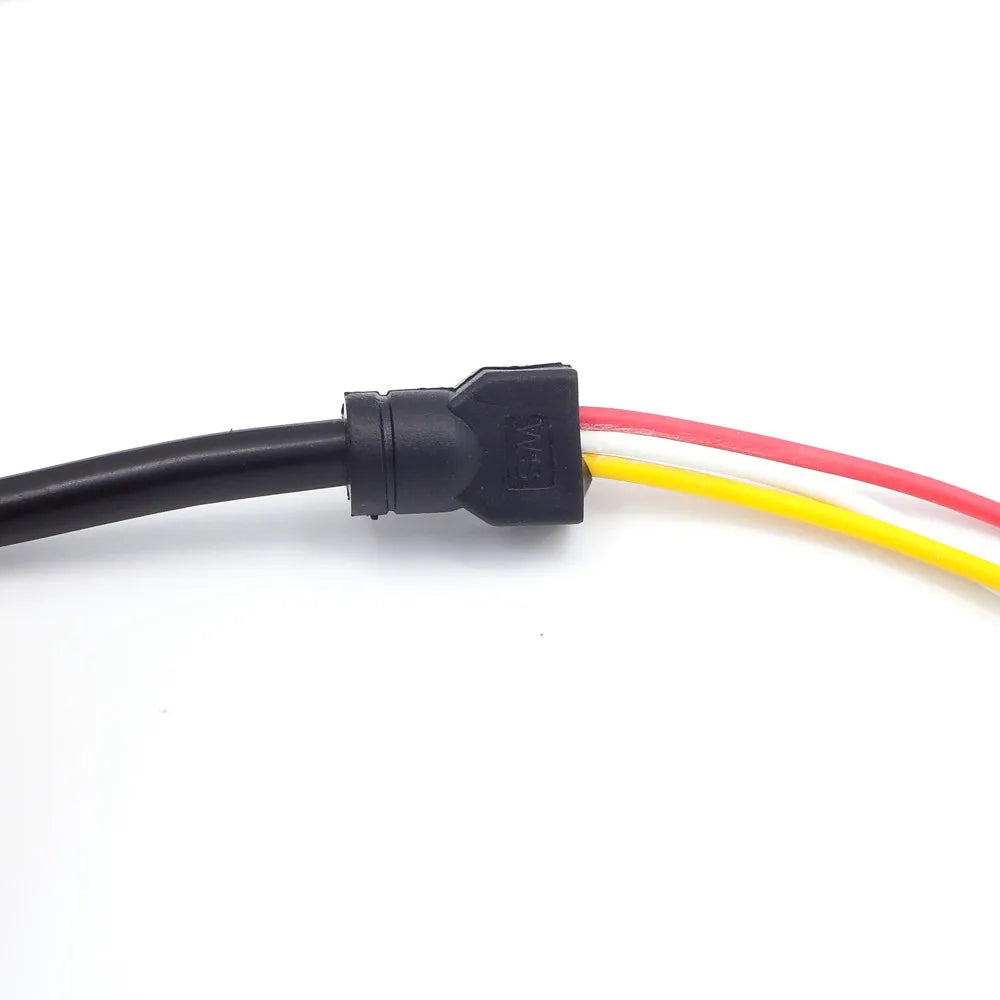 Male to 3RCA AV Composite Male M/M Connector Adapter Cable Cord Transmitter Qme