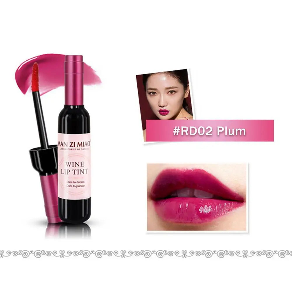 Lipstick Wine Lip Stain Baby Pink Lipgross Matte Liquid Glaze Long Qme B Fuchsia China Mainland