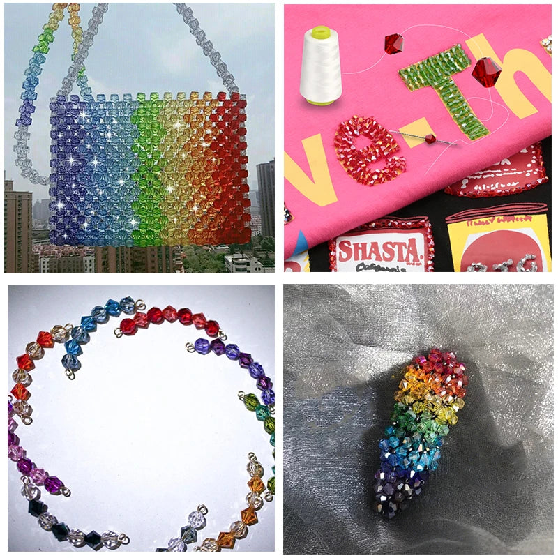 600pcs Wholesale 4mm Glass Bicone Beads Crystal Beads Faceted Austria 5238 Bead Embroidery For Jewelry Making Best Selling Color Qme