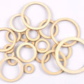 Circle/ring Wood Crafts For DIY Scrapbook Natural Wooden Ornaments Home Decor Handicraft Embellishment 20/30/40/50/60/75mm m2569 Qme 20mm 50pcs