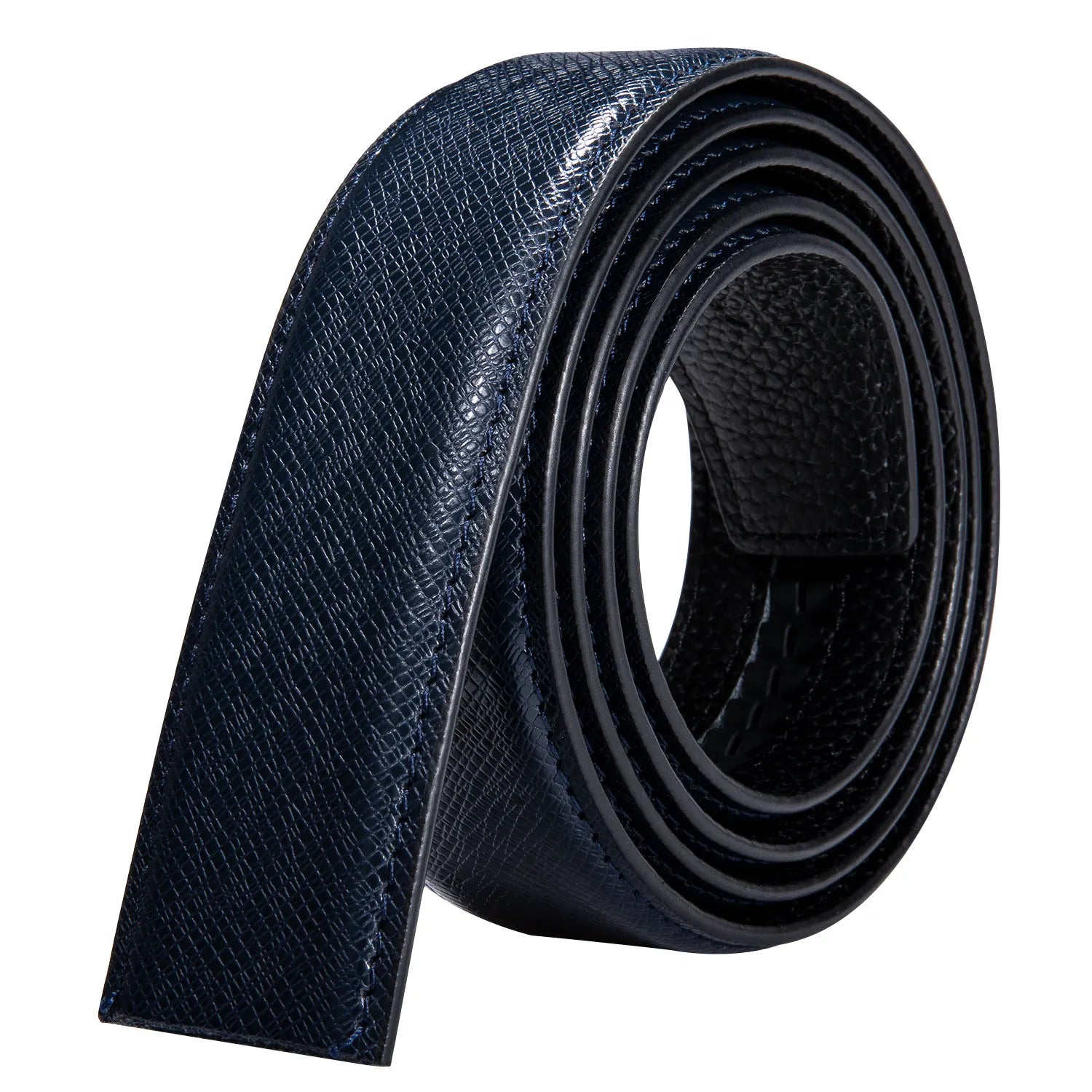 Men's Belt Without Buckle Cowskin Leather No Automatic Replacement Qme DM-E 110cm