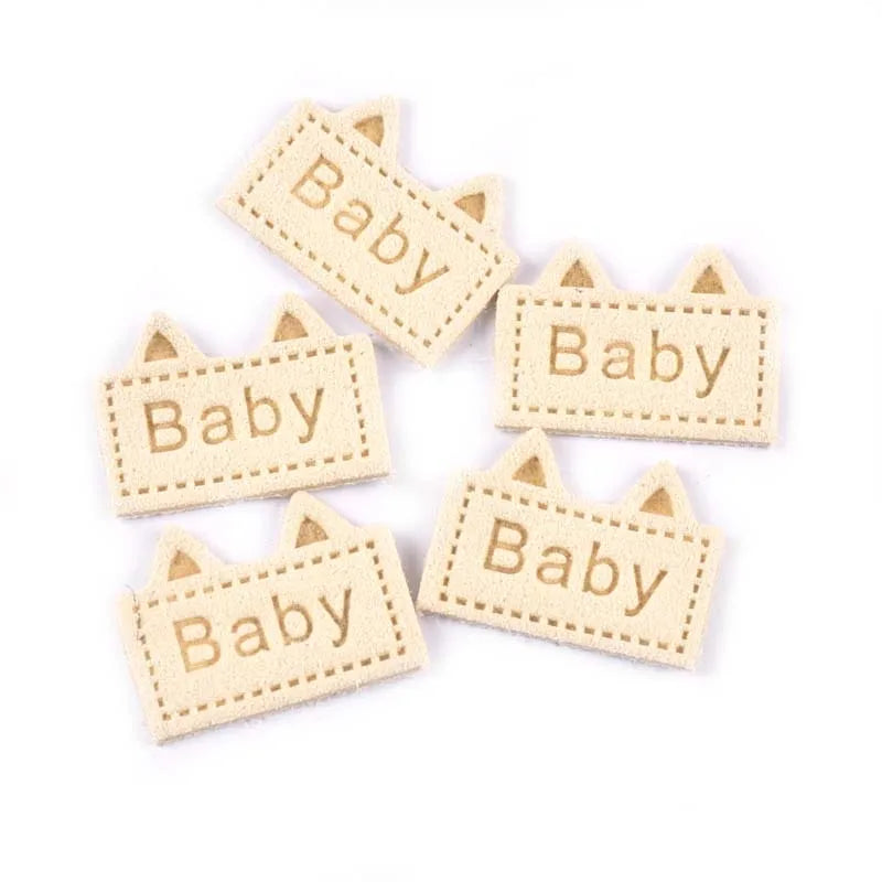 20pcs Mixed Cute Ear Labels Embossed Clothing Sewing Accessories Bags Tags Care Garment Crafts DIY Handmade Supplies 19x26mm Qme 3
