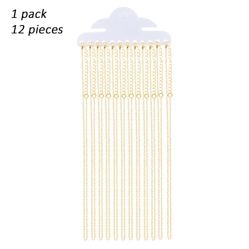 45cm/18inch Women Necklace Fashion Jewelry Accessories Copper Aberdeen Box Chain White K Cross Chain For DIY Jewelry Necklace Qme 45cm-18inch GOLD