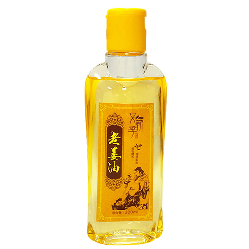 220ML Argy Wormwood Ginger Essential Oil Body Massage Oil Stress Relief SPA Scrape Therapy Essential Oil Body Massager Body Care Qme 02 220ml