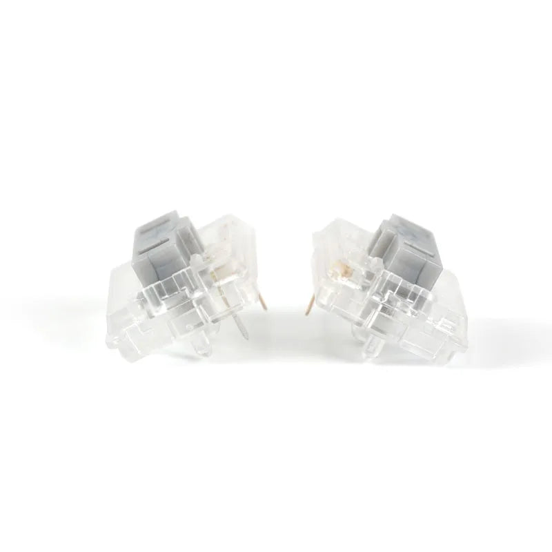 Kailh Choc Silver Crystal Switch Low Profile Switch Chocolate Mechanical Keyboard Switch RGB SMD Silver Stem Linear Hand Feeling Qme