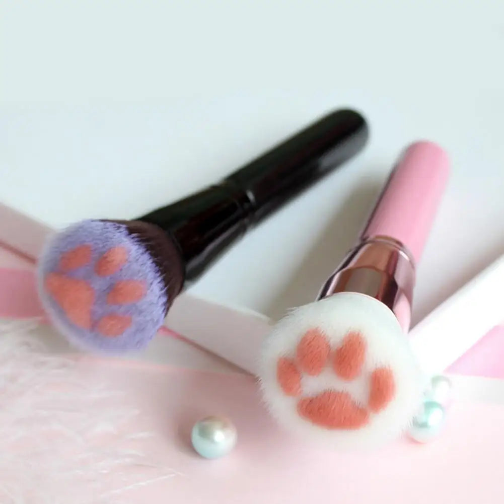 Cat's Paw Makeup Brush Telescopic Cosmetic Powder Highlighter Qme