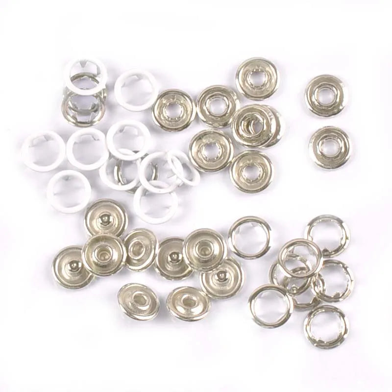 9.5mm 18color Metal Prong Snap Buttons For Clothes Baby Romper Buckle Snap Fasteners Press Studs Poppers 20sets(4pcs 1set) c2230 Qme 3