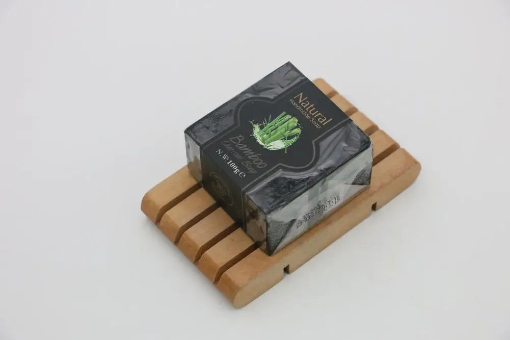 Natural Handmade Soap Bamboo Charcoal Oil Control Facial Cleaning Soap Chamomile Volcanic mud Hydrating Exfoliating Bath Soap Qme Bamboo Charcoal China Mainland