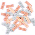 20pcs/lot Multicolor Embossed Clothing Labels For Sewing Accessories Bags Tags Care Garment DIY Handmade Supplies 12x35mm C3034 Qme antique silver