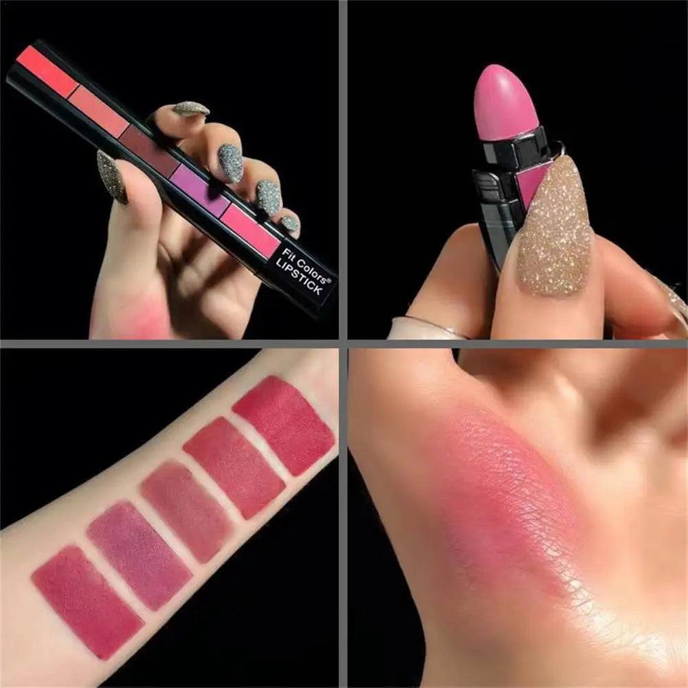 1 Lipstick Strip Matte Velvet Rendering Pen Long Lasting Waterproof Qme