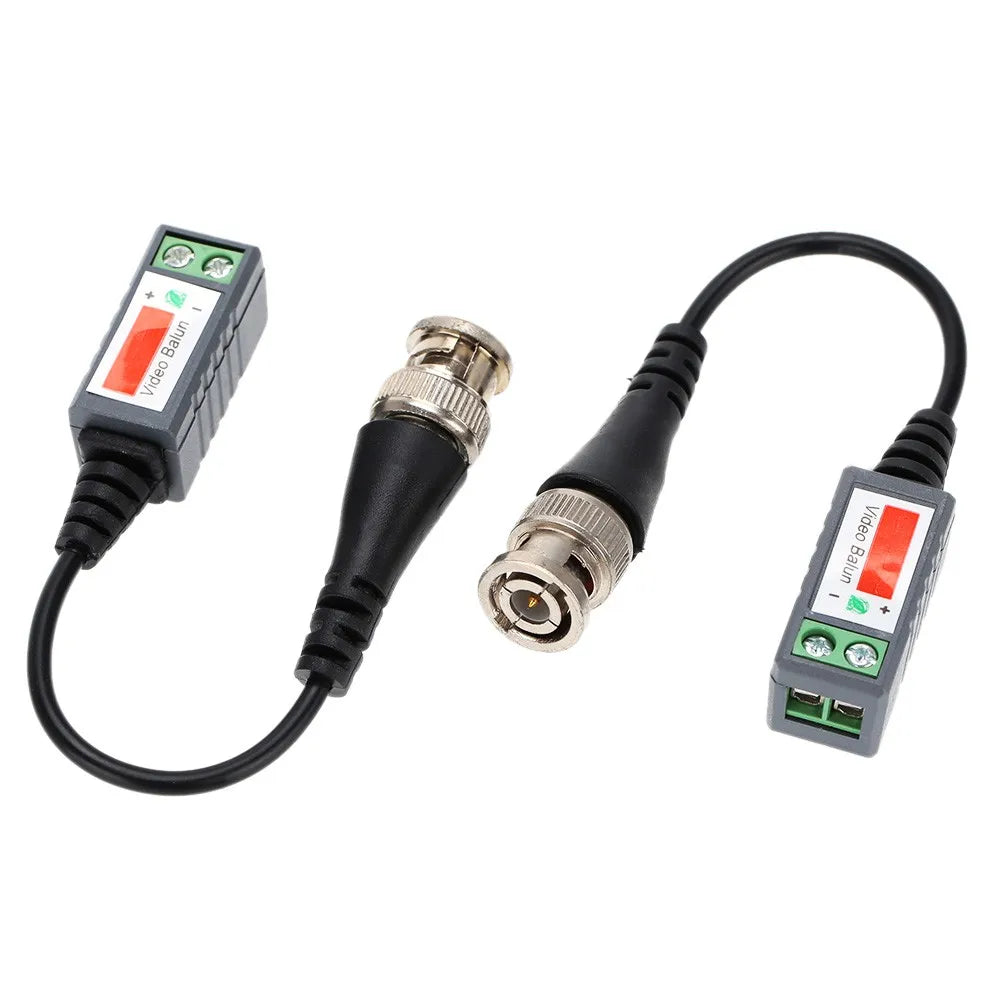 5Pair Passive CCTV Balun Kit for UTP/BNC Conversion, Supports 2000ft HD Signal Transmission via CAT5 Qme