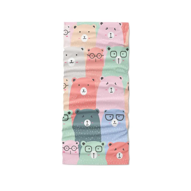 Cartoon Bandana Scarf 3D Print Magic Outdoor Riding Mouth Nose Qme style11 One Size China Mainland