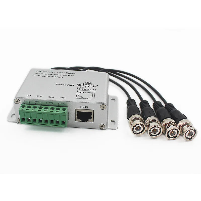 ESCAM 8CH HD CVI/TVI/AHD Passive Transceiver 8Channels Video Balun Adapter Transmitter BNC To UTP Cat5/5e/6 Cable 720P 1080P Qme