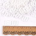 100pcs Black White Metal/plastic Belt Buckle Hair Jewelry Ribbon Adjuster DIY Accessories Wedding Card Buckles Home Decor c2407 Qme 1-plastic