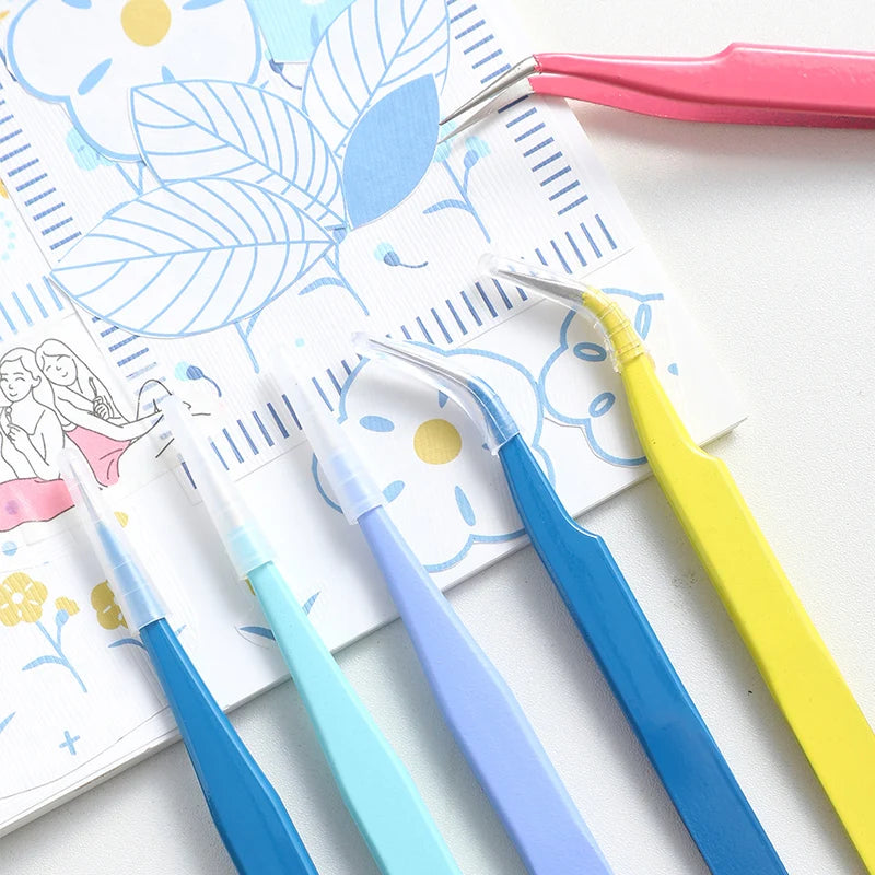 14 Designs Kawaii Cute Macarons Creative Stationery Tweezers DIY Washi Tape Stickers Gadget Multi-tool Tweezers Hand Account Qme