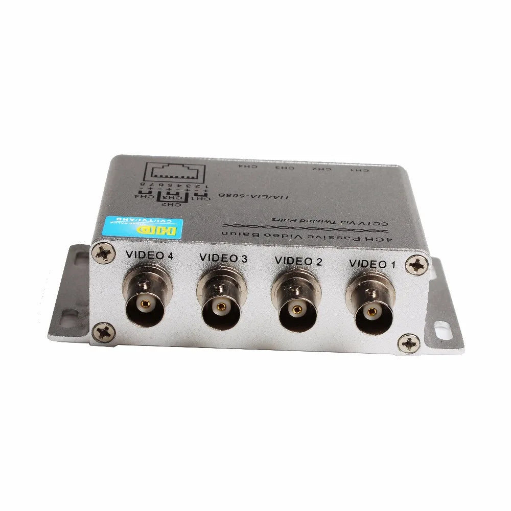 4CH/8CH HD CVI/TVI/AHD Passive Transceiver 4/8Channels Video Balun Adapter Transmitter BNC to UTP Cat5/5e/6 Cable 720P 1080P Qme