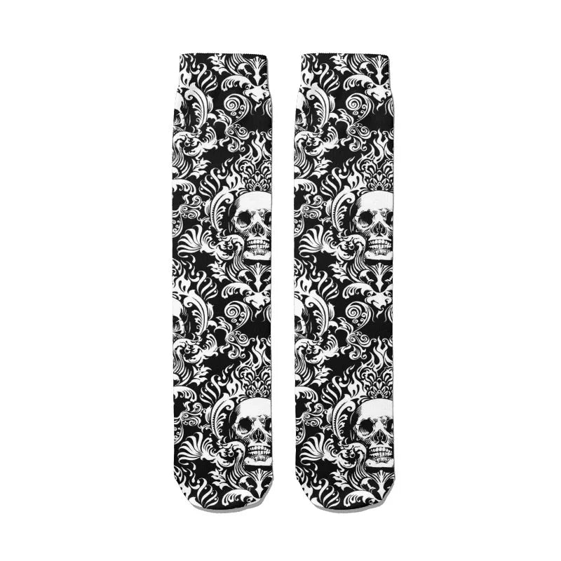 Fashion Women Men 3D Skeleton Skull Socks Streetwear Harajuku Qme style9
