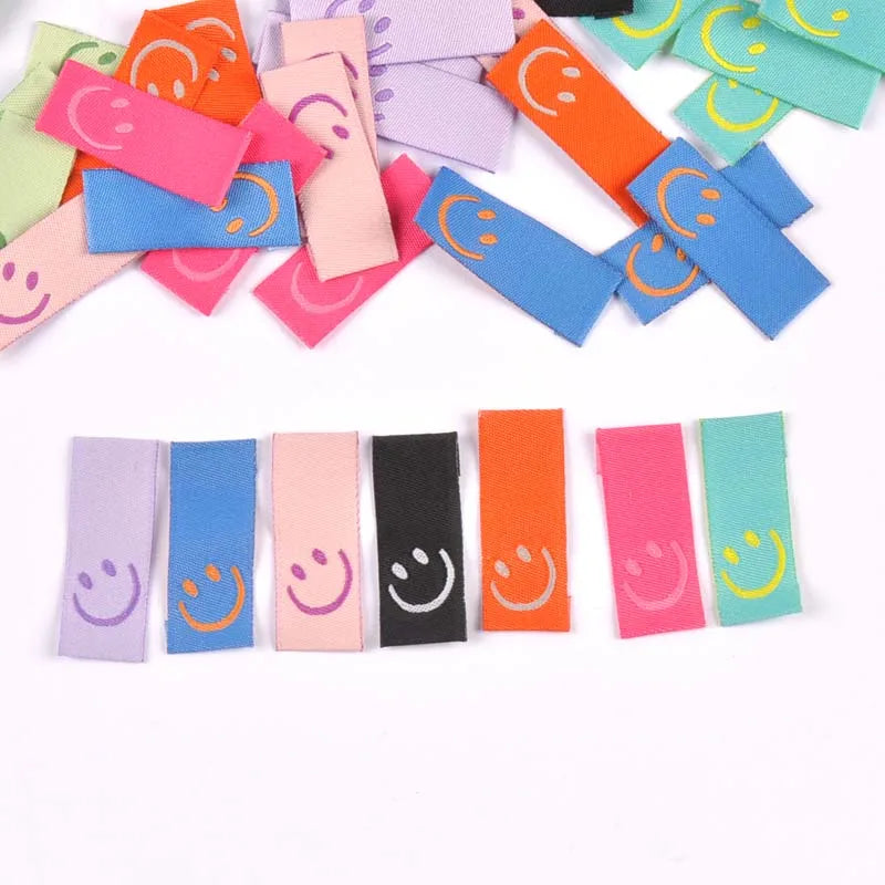 50Pcs 8colors Embroidery Labels Sewing Clothes Handmade Accessories For Kids Care Bags Clothing Tags Garment Crafts 1.5x4cm Qme