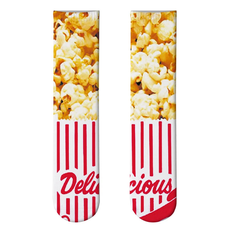 Candy Ice Cream 3d Patterned Socks Funny Soft Autumn Winter Sports Qme style14 One Size China Mainland