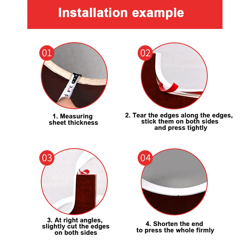 1M Self Adhesive U Shaped Furniture Edge Guard Banding Strip PVC Protector Trim Sealing Tape for Labelling Cabinet Protection Qme