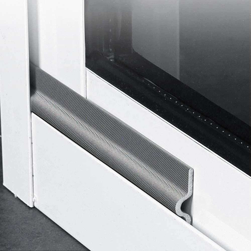 2M Wearable Sliding Window Weather Strip Soundproofing Foam Door Bottom Seal Tape Dustproof Self Adhesive Window Gap Hardware Qme