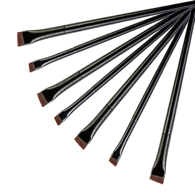 Thin Eyeliner Makeup Brush Set Fine Liner Brushes Professional Angled A101 Eyebrow Brush High Quality Brow Contour Makeup Tool Qme