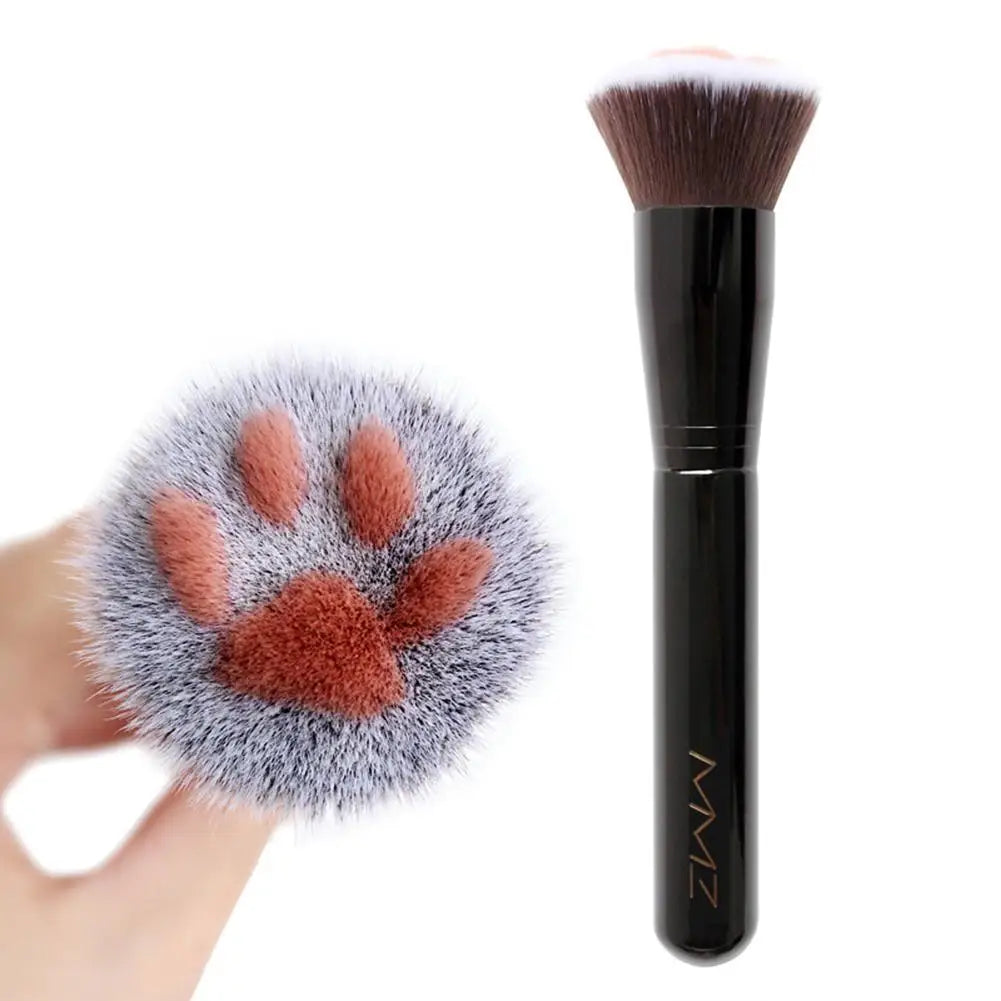 Cat's Paw Makeup Brush Telescopic Cosmetic Powder Highlighter Qme black China Mainland