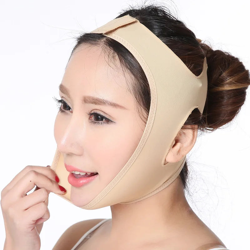 Elastic Face Slimming Bandage V Line Shaper Women Chin Cheek Lift Up Qme