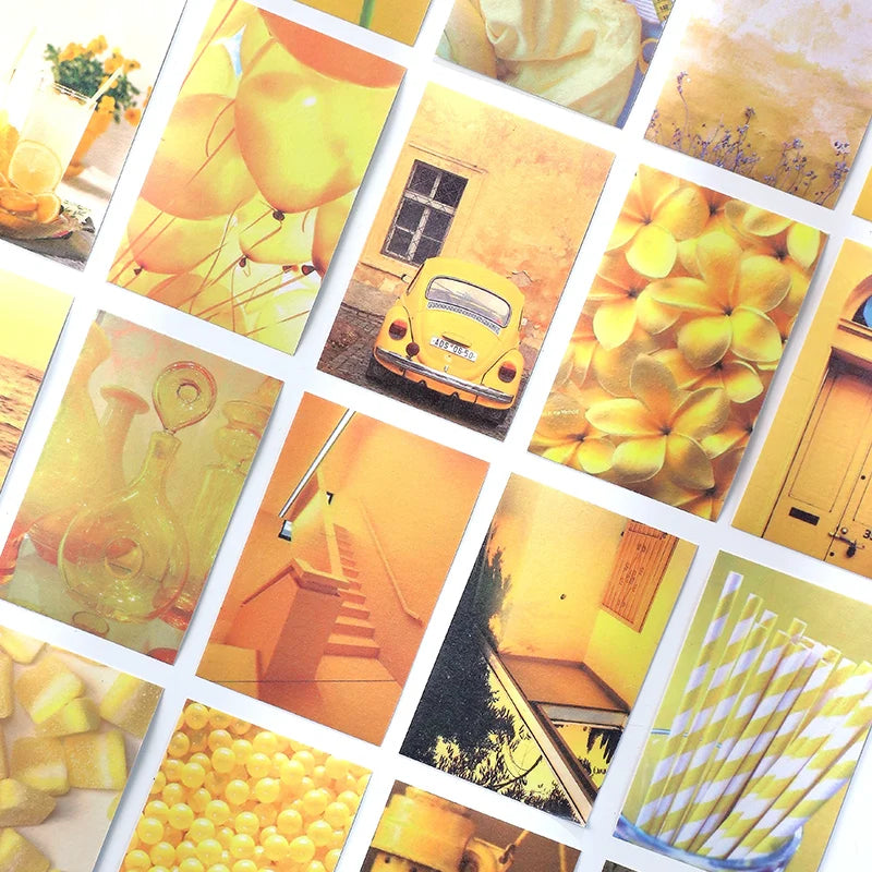 50pcs/pack Vintage Stickers Landscape Book Scrapbooking Decorative Supplies Diary Album Stationery Aesth Painting Stickers Qme