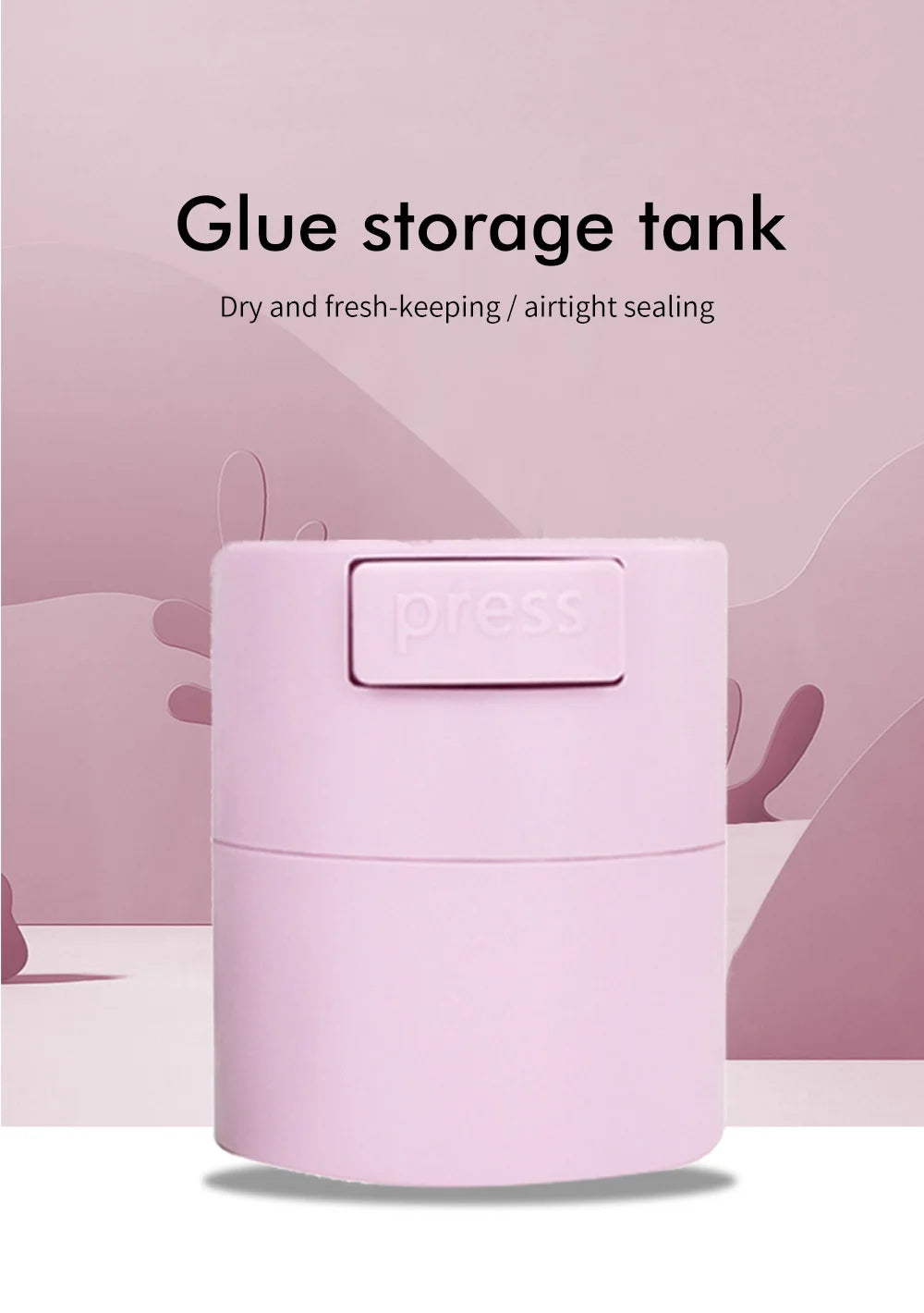 NATUHANA Eyelash Glue Storage Tank Sealed Adhesive Holder Container Qme