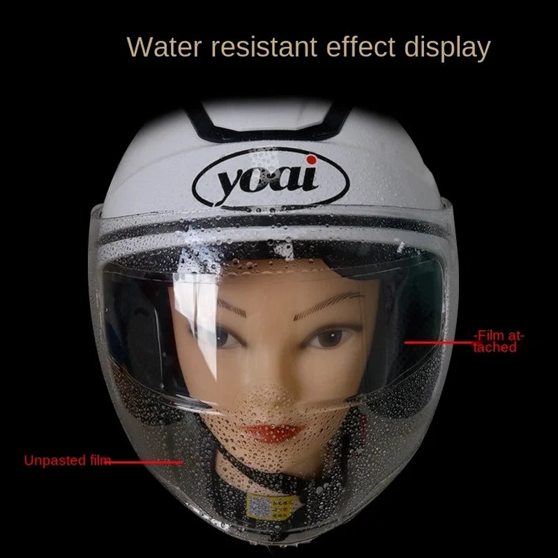 Universal Anti-fog Patch Visor Lens for Motorcycle Full Open Face Helmet Lens Anti-fog Film Moto Lens Antifog Film Qme