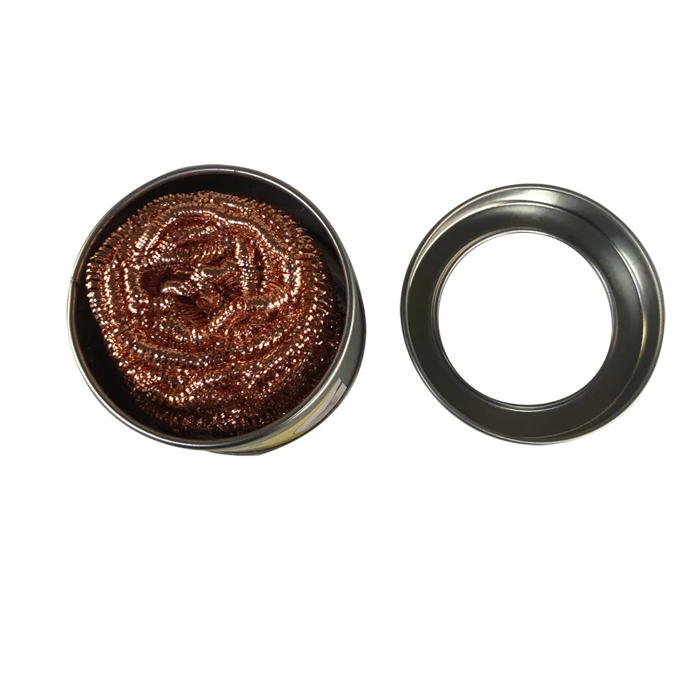 Cleaning Ball Desoldering Soldering Iron Mesh Filter Nozzle Tip Qme