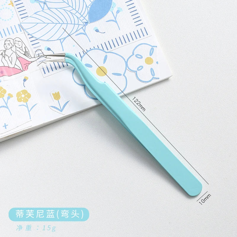 14 Designs Kawaii Cute Macarons Creative Stationery Tweezers DIY Washi Tape Stickers Gadget Multi-tool Tweezers Hand Account Qme 14 China Mainland