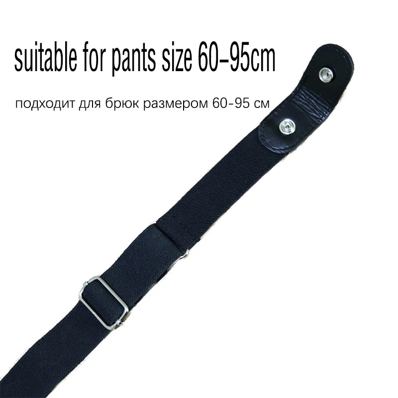 Belts Women Buckle-free Waist Jeans Pants No Buckle Stretch Elastic Qme