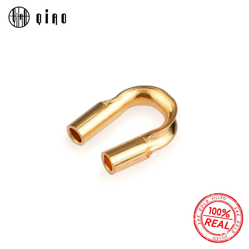 2019 New A Pair 5mm 14k Gold Filled Cord Clasps for Bracelet 14k Gold Filled End Clasps Necklace Connectors for Jewelry Making Qme