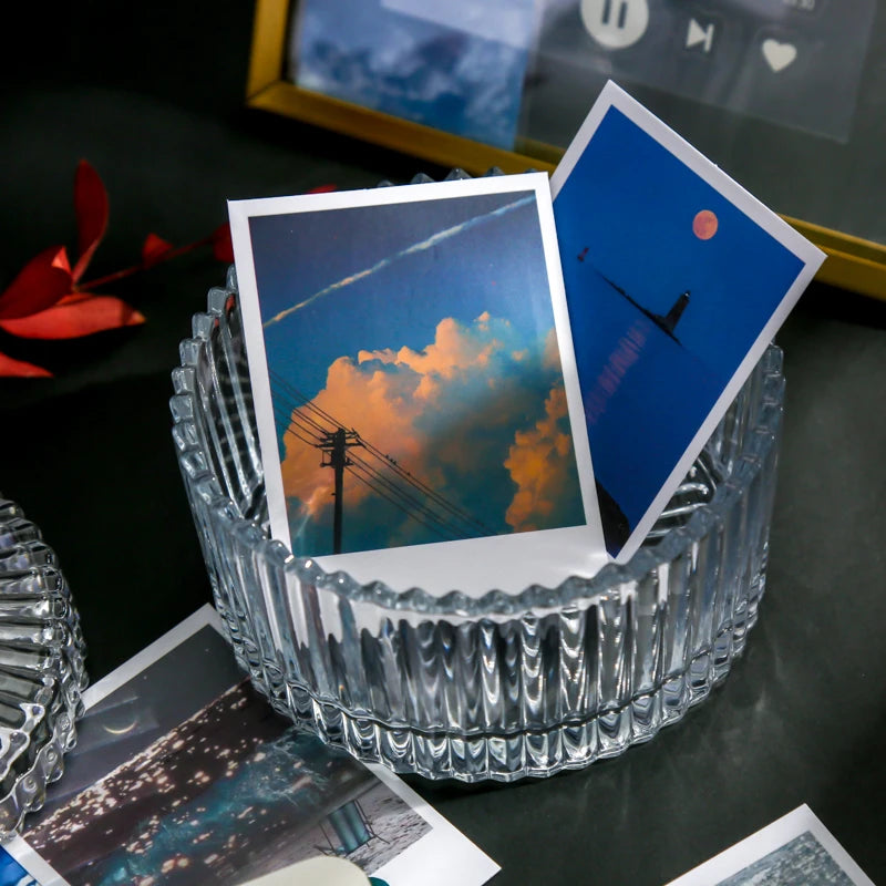 30pcs/box cute book flower stationery sticker landscape travel sticker DIY decorative glue sticker diary school supplies lomo Qme