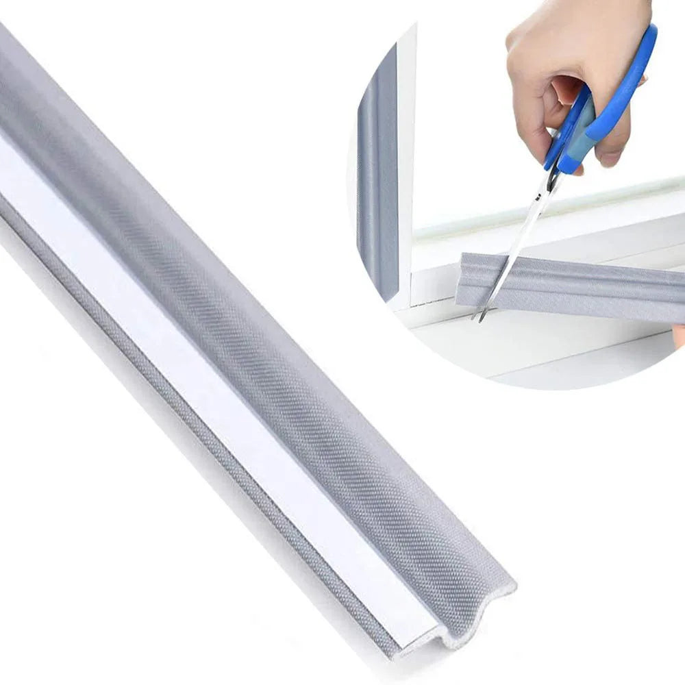 Soundproof Slides Window Seal Strip Cuttable Door Bottom Acoustic Foam Nylon Cloth Seal Strip Weatherproofing Stripping Qme