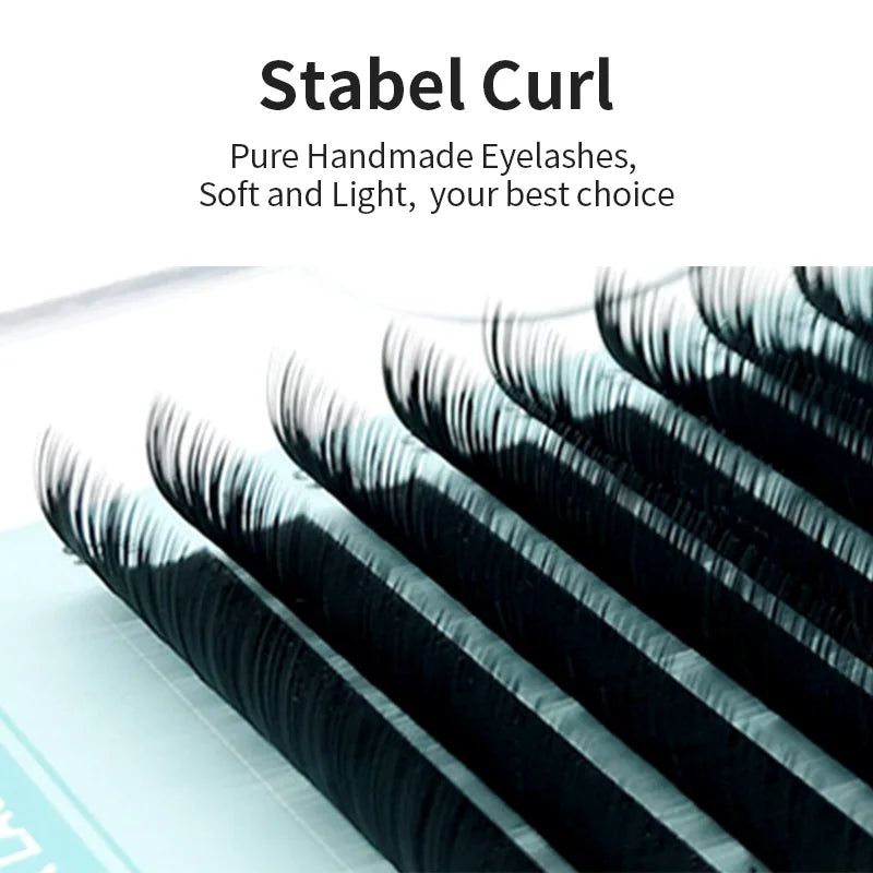 NATUHANA Mink Lashes Korea PBT Ellipse Flat Eyelash Extension Split Qme