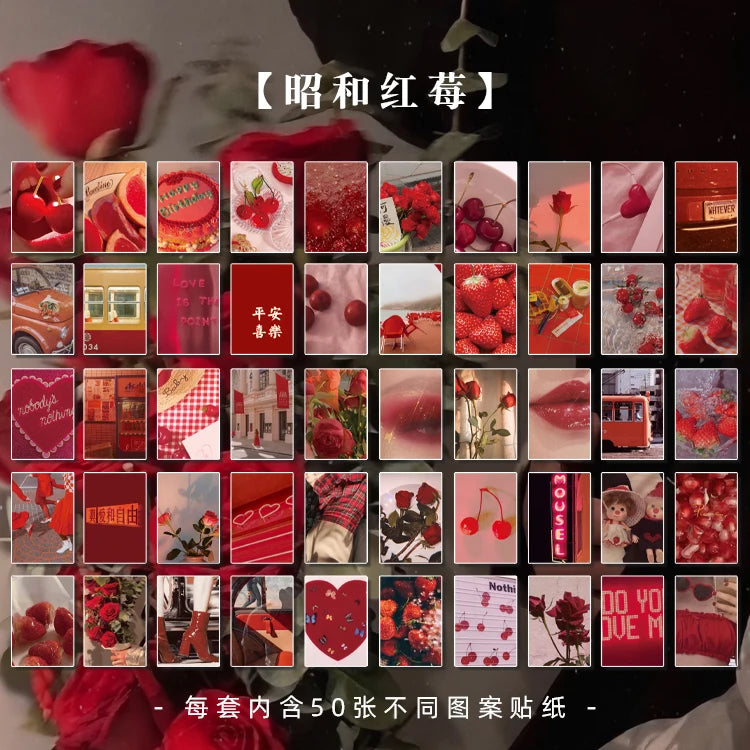 30pcs/box cute book flower stationery sticker landscape travel sticker DIY decorative glue sticker diary school supplies lomo Qme 22