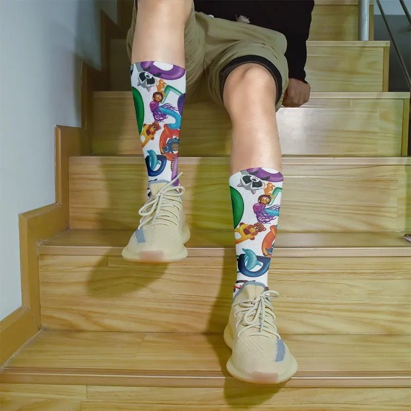 1 Pairs Harajuku Funny Happy Kawaii Hip Hop Women Socks Casual Qme