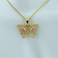 New Fashion Sweet Women Girl Heart Crystal Butterfly Pendant Necklace Jewelry Elegant Charm Jewelry Gifts Accessories Wholesale Qme 5