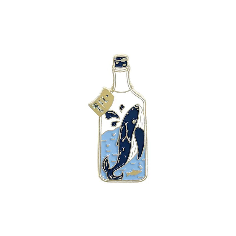 Cosmic Galaxy Astronaut Whale Enamel Lapel Pins Space Brooches Need My Space Badges Plante Pins Up Space Lover Jewelry Wholesale Qme golden3