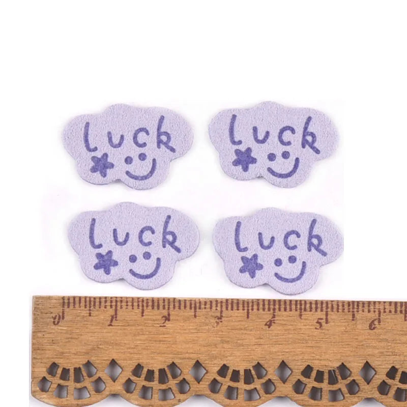 20Pcs Colorful Cloud Embossed Flannelette Labels Tags For Sewing Accessories Bags Garment DIY Clothing Handmade Supplies c3211 Qme 2