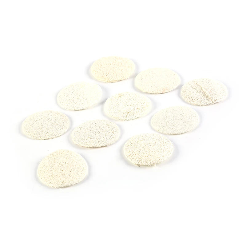 Natural Loofah Luffa Facial Complexion Skin Disc Disk Pads Exfoliator Qme