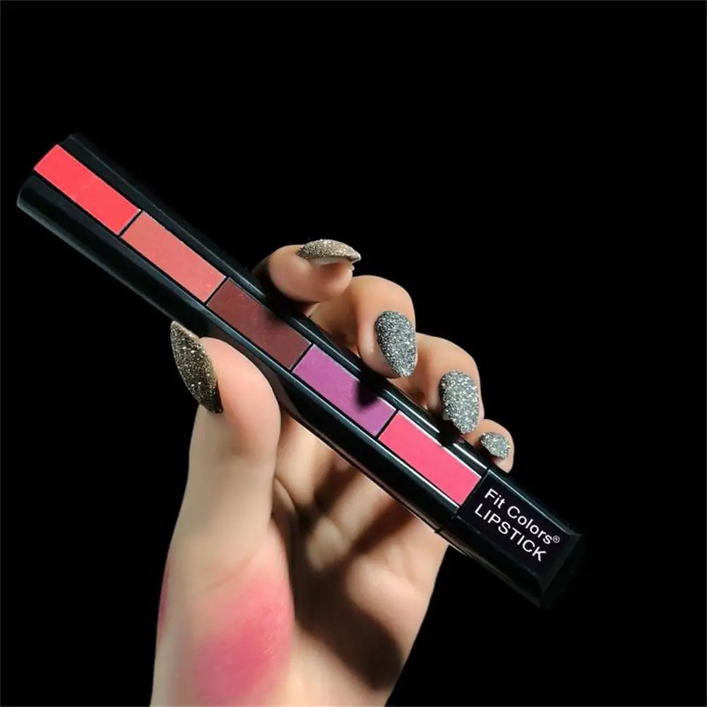 1 Lipstick Strip Matte Velvet Rendering Pen Long Lasting Waterproof Qme