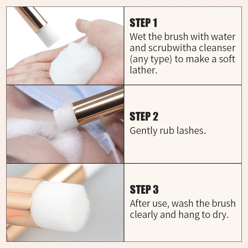 NATUHANA Eyelash Cleaning Brush Wholesale Lash Shampoo Cleansing Kits Qme