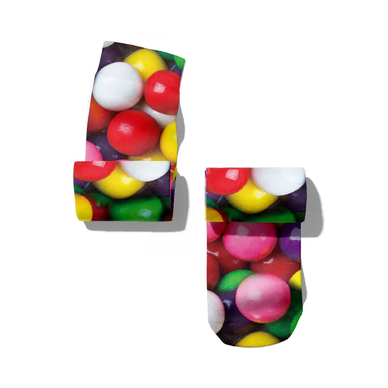 Candy Ice Cream 3d Patterned Socks Funny Soft Autumn Winter Sports Qme