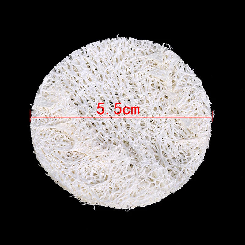 Natural Loofah Luffa Facial Complexion Skin Disc Disk Pads Exfoliator Qme