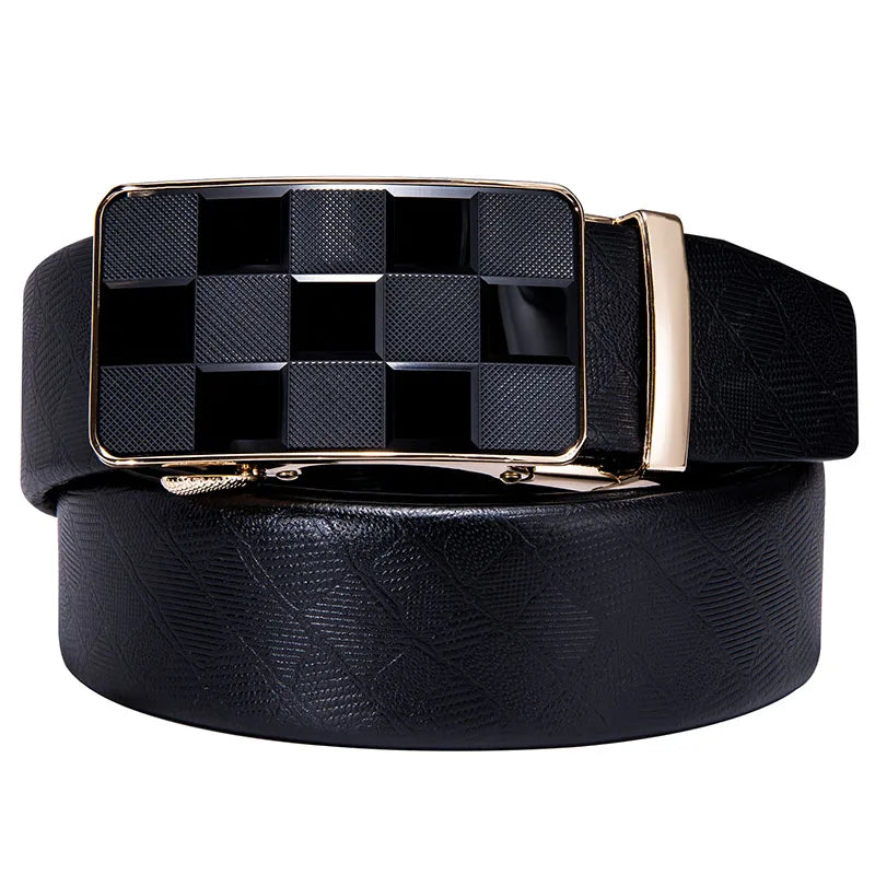 Luxury Leather Men's Belt Men 2020 Fashion Designer Buckle Automatic Qme