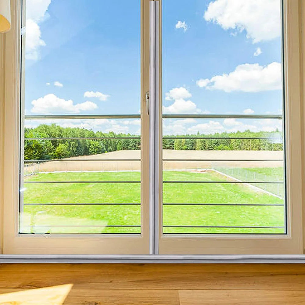 Soundproof Slides Window Seal Strip Cuttable Door Bottom Acoustic Foam Nylon Cloth Seal Strip Weatherproofing Stripping Qme